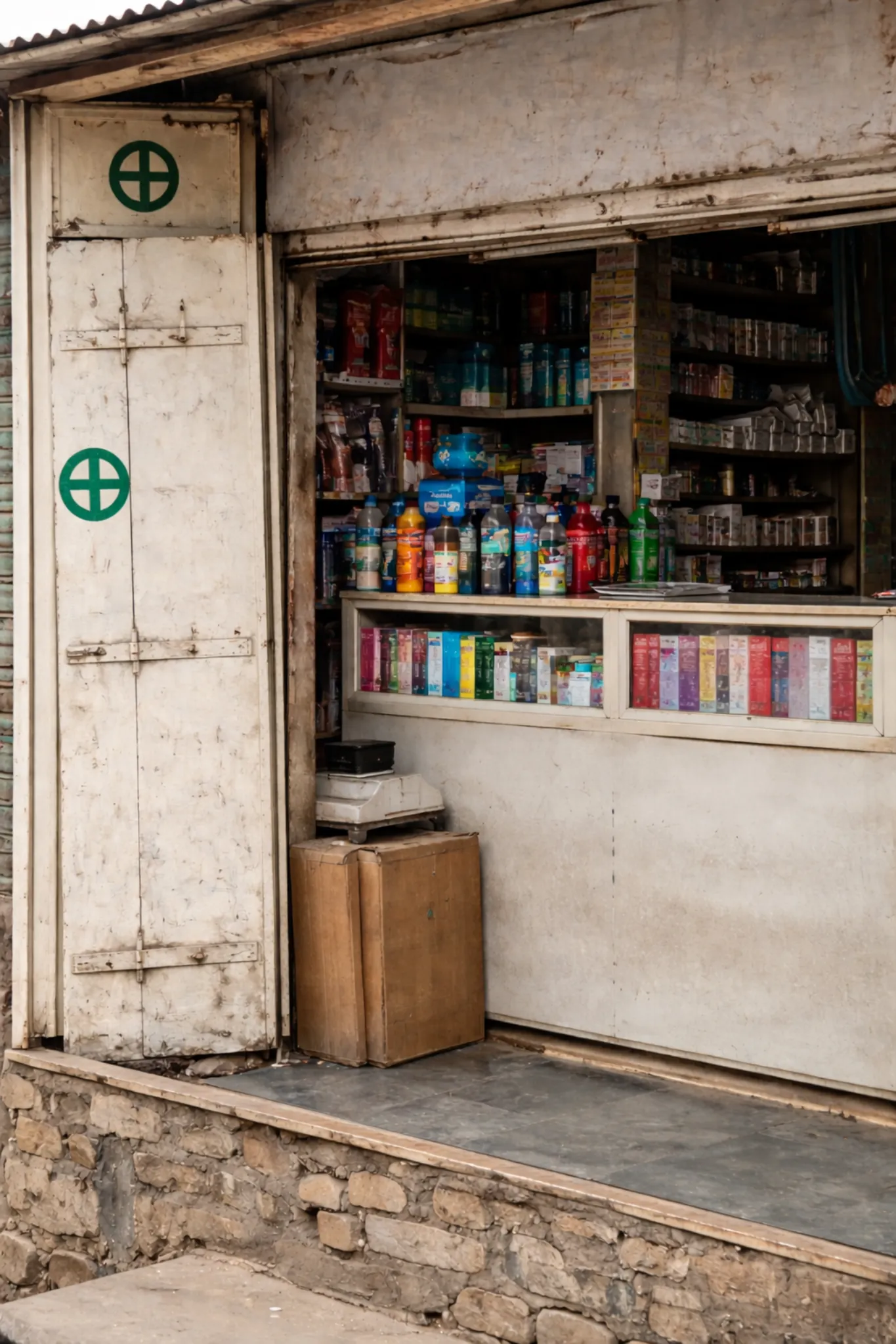 Indian village medical shop
